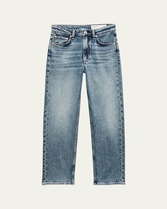 Rag & Bone Harlow Mid-Rise Ankle Straight Jeans