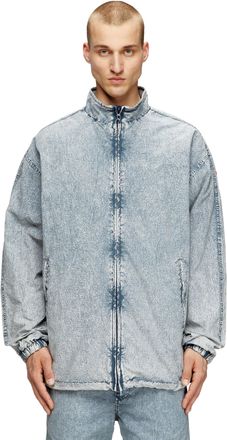 Diesel Jacket in recycled nylon taslan - Jackets - Man - Blue
