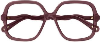 Chloé Occhiali squadrati in acetato - Rosso