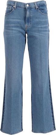 7 For All Mankind Stovepipe Straight Joker - Dames - Flared Jeans - Blauw - W25 - Jeans