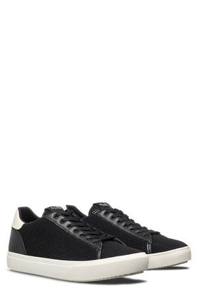 Clae Bradley Knit Low Top Sneaker in Black White Cactus at Nordstrom, Size 11