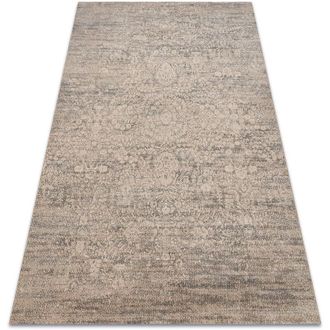 RugsX Rugsx - Alfombra Wool Jade 45008/110 Ornamento Beige / Azul Oscuro Osta Beige 85x160 Cm