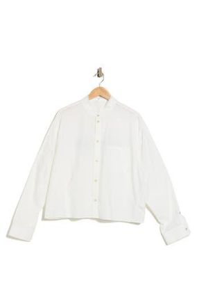 Helmut Lang Cropped Apex Shirt in White at Nordstrom Rack, Size X-Large