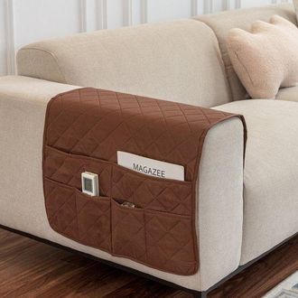 OEM Organizador Para Reposabrazos De Sof&aacute; Con Bolsillos, Para Reposabrazos De Sillas O Sof&aacute;s, Protector De Reposabrazos De Muebles (camel)
