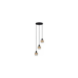 Fabrilamp Plafon Zenda 3xe14 Forja/ratan Regx25x33 Cm - Fabrilamp