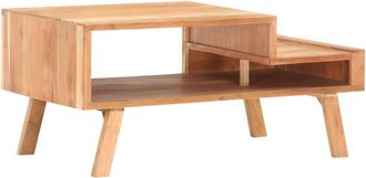 vidaXL Vidaxl - Mesa De Centro De Madera Maciza De Acacia 100x50x45 Cm