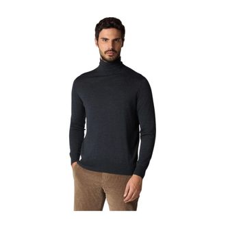 Brooks Brothers Jersey de cuello alto de lana merino - Knitwear - Hombre - Gris - M