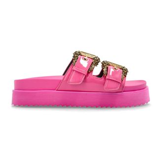 Versace Jeans Couture Sliders, female, Pink, Size: 10 US Platform Slides