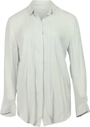 Iro Button Down Shirt in White Rayon