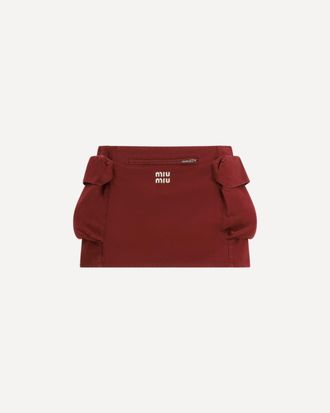 Miu Miu Cotton mini Skirt Female 42