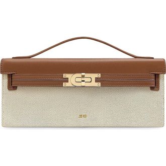 JW PEI Bria Top Handle Bag in Brown Canvas at Nordstrom