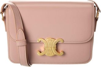 Celine Triomphe Leather Shoulder Bag