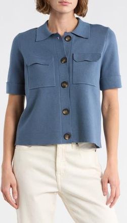 T Tahari Cardigan Sweater in Blue Fin at Nordstrom Rack, Size X-Small