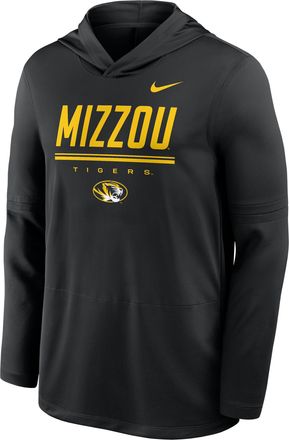 Nike Missouri Sideline Nike Mens Dri-FIT College Long-Sleeve Hooded Top in Black | IV7851-010