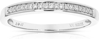 Vir Jewels 1/10 cttw Round Cut Lab Grown Diamond Engagement Ring.925 Sterling Silver