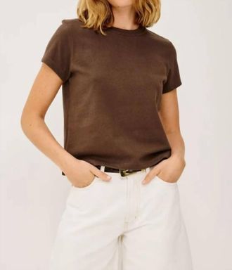 Rails Girlfriend Short Sleeve T-Shirt In Espresso