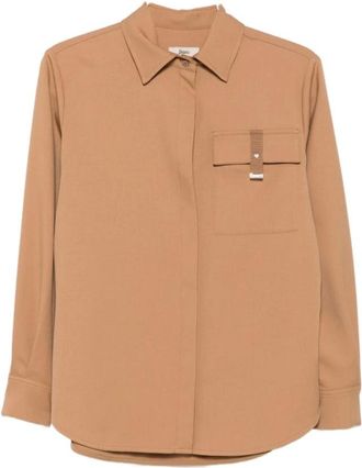 Herno Cm000064D 12640 2157 - female - Herno - Shirts - Brown - XL - Blouses & Shirts
