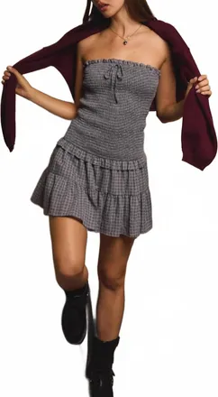 Le Lis Blanc Deux Rutherford Dress In Grey