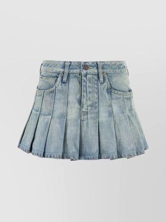Balenciaga mini skirt with pleats and pockets