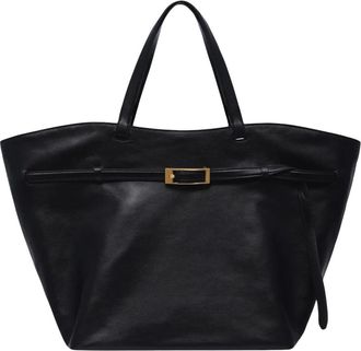 Anine Bing Tassen, Dames, Zwart, ONE Size, Leer, Elly Tote Small Grained Leather