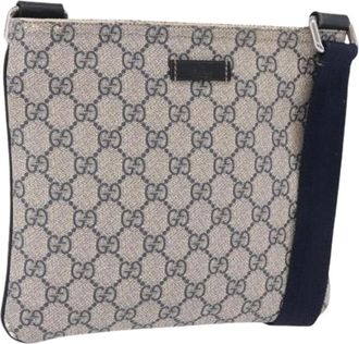 Gucci Pre-owned Shoulder Bag - Dames - Vintage Schoudertas - Blauw - ONE Size - Leer - Vintage