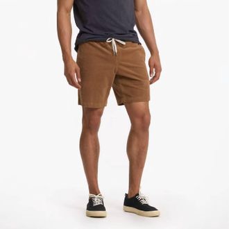 Vuori Clothing Optimist Short In Camel