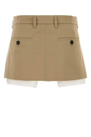 Miu Miu Corda Exterior: Cotton Gonne Skirt