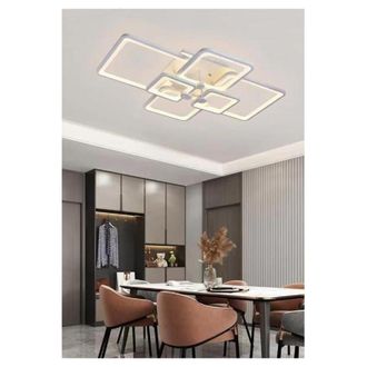 Trade Shop Trade Shop - Lampadario Plafoniera Con Quadrati Lampada Da Soffitto Led Design Moderno C26-b