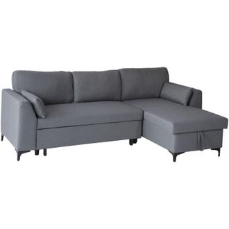 Happy Garden Happy Garden - Divano letto angolare logan 3 posti grigio