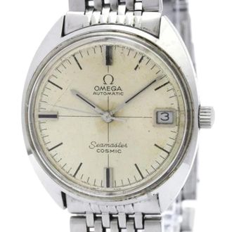 Omega Pre-owned Seamaster 166.023 Polshorloge - Heren - Pre-owned - Grijs - Maat: ONE Size