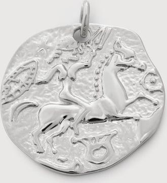 Monica Vinader Sterling Silver Goddess Coin Pendant
