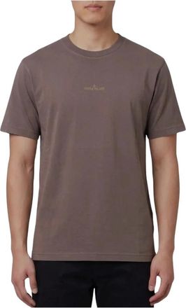 Stone Island Heren, Tops, Bruin, Maat: M Katoen