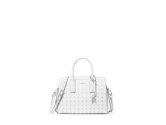 Michael Kors Laila Small Satchel Satchel Womens Handbags Optic White