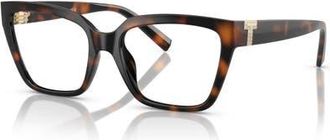 Tiffany & Co. 52mm Square optical glasses in Tortoise at Nordstrom
