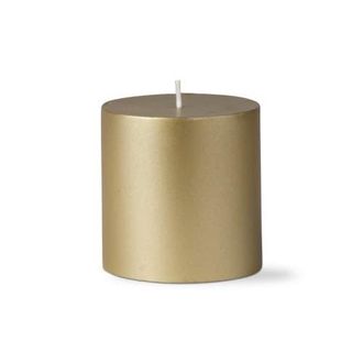 Tag Gold Metallic Pillar Candle Unscented Long Burning Home Decor at Nordstrom