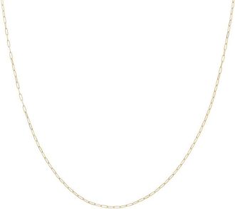 Italian Gold, Inc 10K 1.2Mm Solid Paperclip Necklace