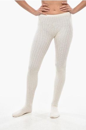 Moncler Collant in Lana Vergine a Costine taglia Unica