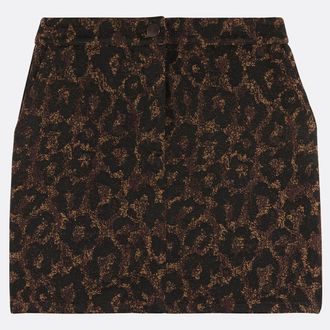 La Redoute Collections Korte kokerrok, luipaardprint