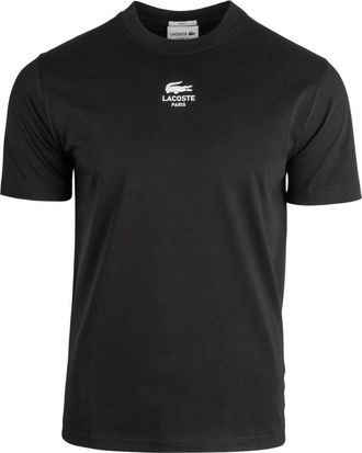 Lacoste Heren, Tops, Zwart, Maat: S Katoen