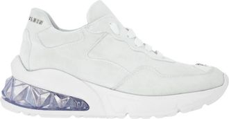 Philipp Plein Velvet Runner - Dames - Sneakers - Wit - 40 EU - Leer - Schoenen