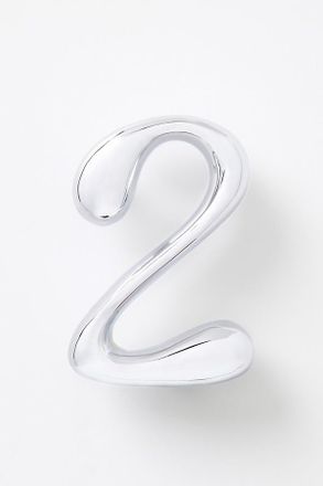 Anthropologie Bubble Polished Chrome House Numbers