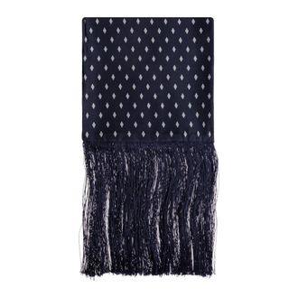 Ferragamo Silky Scarves, male, Blue, Size: ONE SIZE Micro Gancini Print Silk Scarf