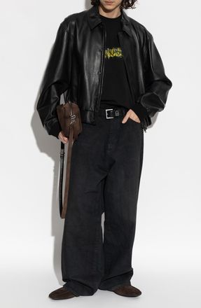 Balenciaga Oversize T-shirt, Mens, Black
