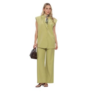 Refined Department Refined Department - Puck Pants - Dames - Broeken - Groen - Maat: S Poliester
