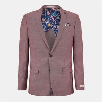 Ted Baker Mens Buggy Lined Suit Jacket in Mauve - Grey - Size 36 (Chest)