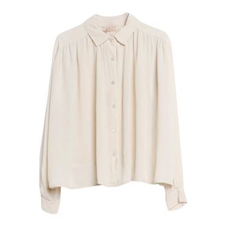 H2O Cropped Viscose Crepe Shirt
