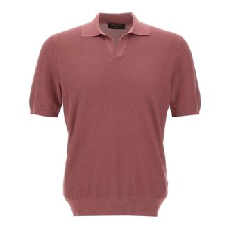 Gran Sasso Tennis Skipper - male - Gran Sasso - Polo Shirts - Pink - 2XL - Tops