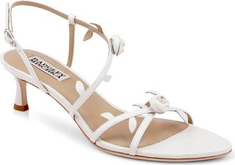 Badgley Mischka Orland Sandal in White Leather at Nordstrom, Size 5.5