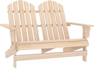 vidaXL 2-Seater Garden Adirondack Chair Solid Fir Wood vidaXL