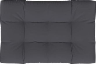 vidaXL Cojín para sofá de palets de tela antracita 120x80x12 cm Vidaxl